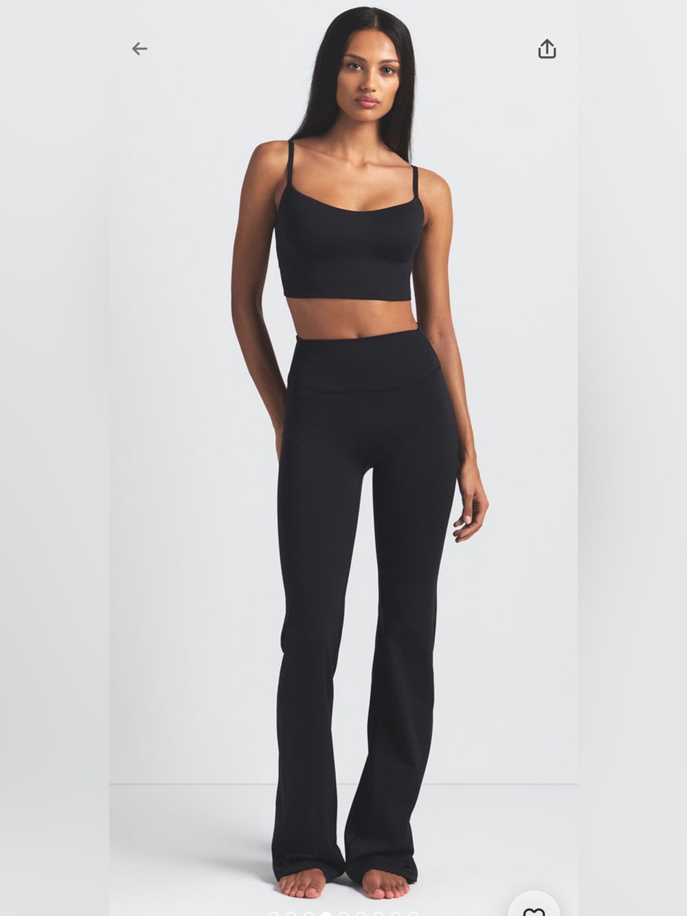 NikeSKIMS NWT Matte Flare Legging - Obsidian